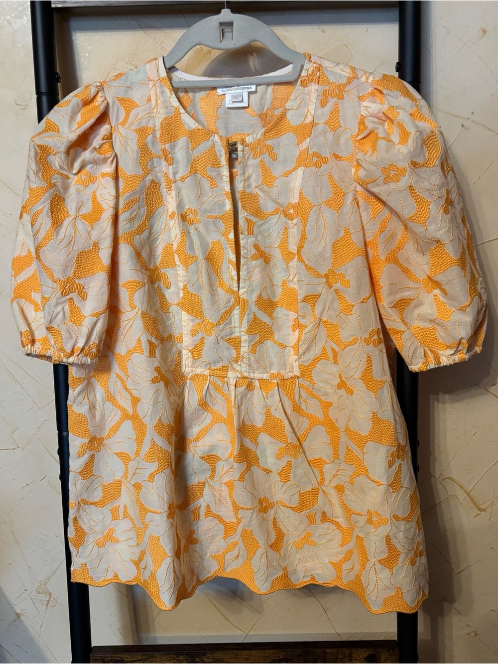 Shoshanna Size S Floral Embroidered Top
